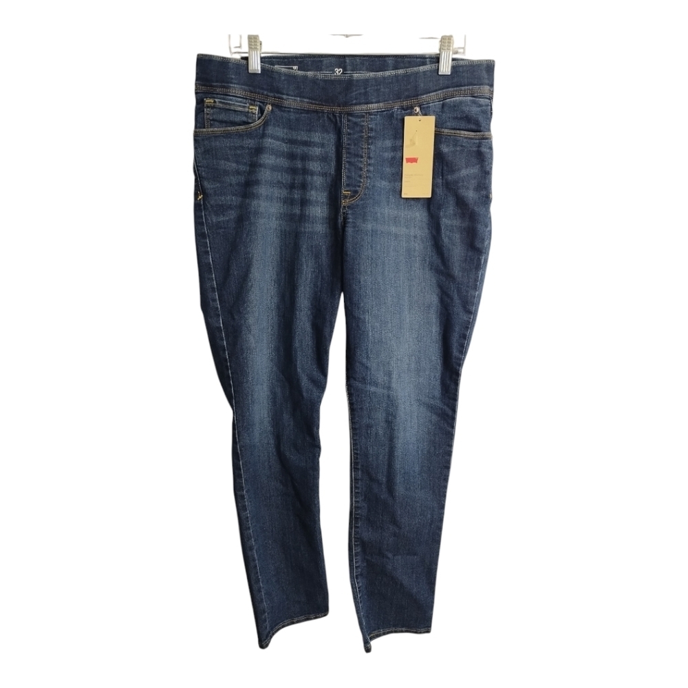 Levis Plus Size Perfectly Slimming Pull On Skinny‎ Casual Denim Leggings 32